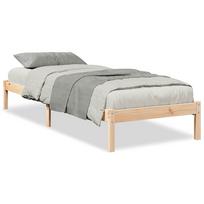 vidaXL Lovos rėmas be čiužinio, 90x210cm, pušies masyvas, itin ilgas