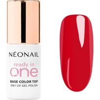 NEONAIL Ready In One 3in1 UV Gel Polish gelinis nagų lakas su deimantų dulkėmis atspalvis 11 One Classic Red 7.2 ml