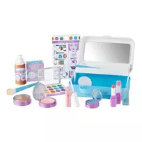 Melissa & Doug Love Your Look apsimestinis makiažo rinkinys – 16 dalių žaidimų rinkinys be netvarkos (NE TURI TIKRŲ KOSMETIKOS)