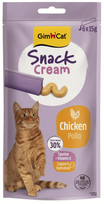 GimCat Snack Cream Chicken kremas-skanėstas katėms su vištiena, 6x15 g