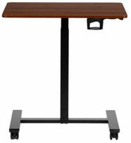 Nešiojamo kompiuterio staliukas reguliuojamo aukščio ModernHome, 48 cm x 70 cm, 71.5 - 112 cm, juoda sp./ruda sp.