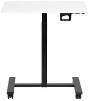 Nešiojamo kompiuterio staliukas reguliuojamo aukščio ModernHome, 48 cm x 70 cm, 71.5 - 112 cm, balta sp./juoda sp.