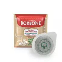 Caffè Borbone Miscela Rossa 44mm ESE System kavos kapsulės 100 vnt. po 7,2 g