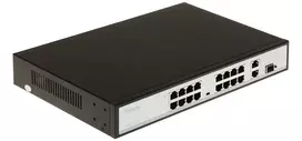 POE LANG TC-P3S019 16-Port PoE+ Gigabit Managed Switch su 2 SFP Uplink, 250W, Rackmount