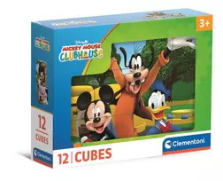 Clementoni Dėlionė 12 Kubinių Kaladėlių Disney Mickey Mouse Clubhouse 41348