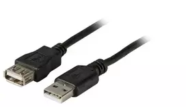 EFB Elektronik USB 2.0 ilginimo kabelis A-A (kištukas į lizdą) 5 m pilkas Classic