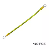 HISMART Įžeminimo kabeliai su jungtimis saulės moduliams, variniai, 4 mm², 20 cm, 100 vnt.