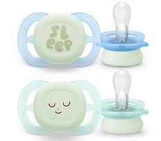Philips Avent Ultra Start Night šviečiantys čiulptukai 0–2 mėn., 2 vnt. SCF075/08