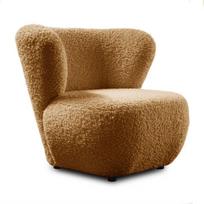 Minkštas fotelis ARLO LOUNGE, modernus poilsio fotelis, oranžinis