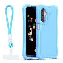 Safepop dėklas su dirželiu skirtas Samsung Galaxy A17 4G / A17 5G / A26 5G mėlynas