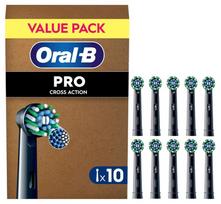 Oral-B Pro Cross Action x10 Dantų šepetėlio galvutės, Juoda