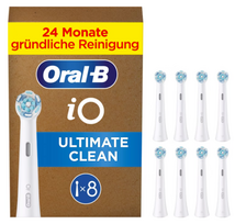 Oral-B iO Ultimate Clean x8 Dantų šepetėlio galvutės, Balta