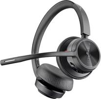Poly Voyager 4320 MS Teams Belaidės ausinės, Bluetooth, USB-C, +BT700 dongle, Juoda