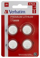 Verbatim 49532 Lithium baterijos CR2025 3V (4 vnt pakuotėje)