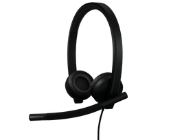 Logitech H570e Stereo MS Teams Laidinės ausinės USB-A, Juoda