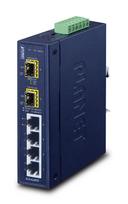Planet IP30 Industrial 4-P 10/100/100 + 2-P 100/1000X SFP Gigabit