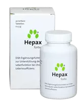HEPAX FORTE, dietinis pašaro papildas kepenims, šunims ir katėms - 30tab.
