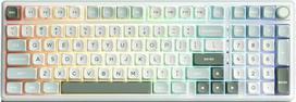 Royal Kludge RK-R98 RGB Sky Cyan laidinė klaviatūra | 96%, Hot-swap, Beige switches, US