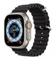 Dux Ducis Silicone Watch Strap for Apple Watch 8/7/6/5/4/3/2/SE (38/40/41mm) - Black