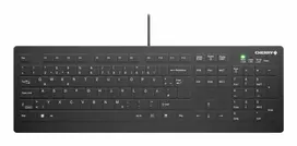 CHERRY Contour Design Active Key AK-C8112 Full-Size Wired USB Scissor-Switch Keyboard QWERTY Black