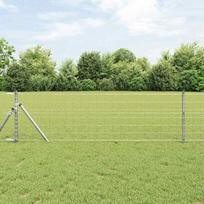 Tvora su stulpais Sidabro 0,4 x 50 m Plienas ir PVC