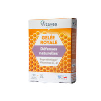 Vitavea Bičių pienelis, vitaminai C, D ir patentuotas gerųjų bakterijų kompeksas Suprabiotiques® natūraliai apsaugai, 30