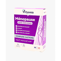 VITAVEA Menopauzė (be hormonų), 30 augalinės kilmės kapsulių