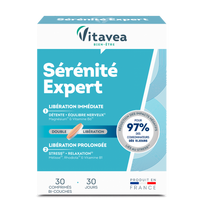 Vitavea Serenite Expert Emocinei pusiausvyrai, 30 dviejų sluoksnių tablečių.