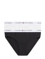 Tommy Hilfiger - 2-Pack Cotton Bikini - Apatinės kelnaitės - Juoda