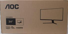 AOC CU34B3E Curved 34" 3440x1440/21:9/300cd/m2/4ms HDMI, DisplayPort, USB, Audio out | Warranty 36 month(s) | DAMAGED PACKAGING
