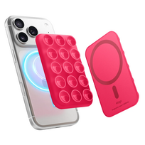 Elago MagSafe Compatible Suction Cup Mount for iPhone - Ice Red