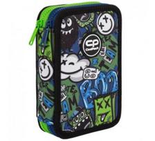 Forminis dviejų skyrių penalas su priedais CoolPack Jumper 2 Monster Team