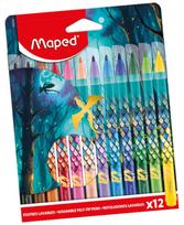 Flomasteriai MAPED Dragon, 12 vnt.
