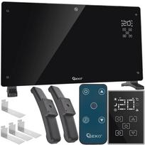Stikla konvektora sildītājs ar LCD, tālvadību un WiFi 2500W, G80447, melns