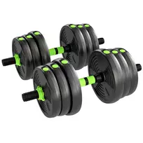 SPORTNOW Reguliuojamas svarmenų komplektas 25 KG Kurzhantelių ir ilgųjų hantelių rinkinys jėgos treniruotėms
