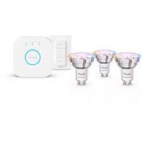 Philips Hue E WCA 345 GU10 3kit SW EU, 8721103103758, išmanusis apšvietimo rinkinys, 3×GU10 LED, 345 lm, 4.7 W, 16 mln. spalvų