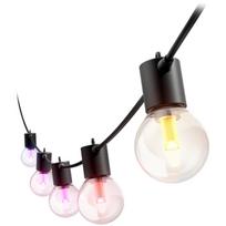 Philips Hue Festavia Globe viršutinės lemputės, 14m, 30W, Bluetooth, Zigbee, IP65, 20 LED, 1000-20000K, juoda