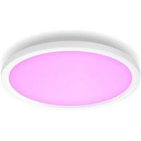 Philips Hue Surimu lubų plokštė, 39.5 cm, Bluetooth, Zigbee, 60 W, 2200-6500 K, 4150 lm, IP20, matinis baltas aliuminis