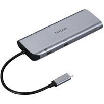 Targus Dual Video Mobile Dock DOCK427GL, 2xHDMI, 2xUSB-C, 2xUSB-A, 1GbE, 140W, 4K@60Hz, kompaktiška dokstotė