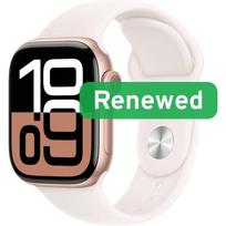 Apple Renewed Apple Watch Series 10 LTE 42mm, Grade A, Retina OLED LTPO ekranas, akumuliatorius, watchOS, rožinė aukso
