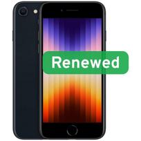 Apple Renewed iPhone SE (2022) Midnight, 4.7", Retina IPS, 64GB, 5G, iOS, Grade B, atnaujintas