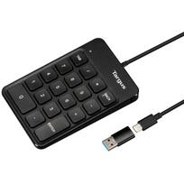 Targus Numeric EcoSmart AKP13GL, USB skaitmeninė klaviatūra, 18 klavišų, 1.5m laidas, juoda