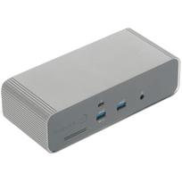 Targus DOCK230EUZ prijungimo stotelė, Thunderbolt 5, trigubas 8K, 140W EPR, 80Gbps, 2.5G Ethernet, 4x USB 3.2, sidabrinė