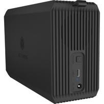 Raidsonic IB-RD3720-CU3, išorinis laikmenų korpusas, 2x 2.5"/3.5", SATA, USB 3.2 Gen 2, RAID 1, 5Gbit/s, 12V, aliuminis, juoda