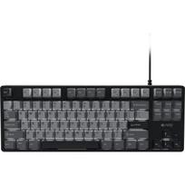 Fury Kanabo K2 žaidimų klaviatūra, NFU-2386, laidinė, USB-A, linijinė, 87 klavišai, 80%, juoda/pilka, baltas foninis apšvietimas