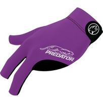 Biliardo pirštinė Predator Second Skin, 3 pirštų, violetinė-pilka, kairei rankai, L-XL