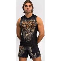 Venum Tiger vyriškas berankovis marškinėlis (rashguard) - juoda/neoninė oranžinė