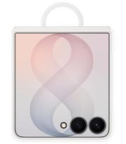 Originalus baltas (Cream) dėklas "Silicone Magnetic Cover With Ring" Samsung Galaxy Z Flip 8 telefonui "EF-EF976CWE"