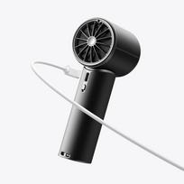 JISULIFE Handheld Fan Pro1 Mini rankinis ventiliatorius, 100 greičių, 4250mAh, 7.6m/s, juodas