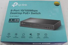 SALE OUT. TP-Link TL-SF1008LP Switch Unmanaged, Desktop, 8x10/100Mbps ports, 4xPoE ports, PSU external, Steel case | SALE OUT. S